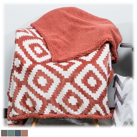 Kensie Christie Sherpa Throw 50" x 60"