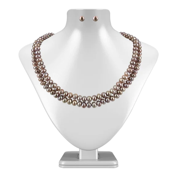 TARA ISLAND COLLECTION Double Strand Necklace & Earring Set