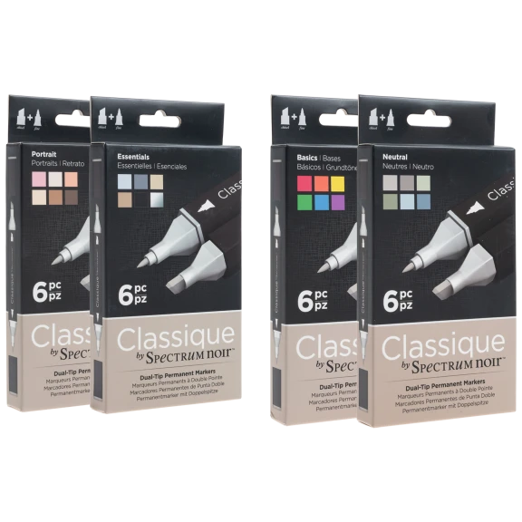 12-Pack: Spectrum Noir Classique Twin Tip Alcohol Markers