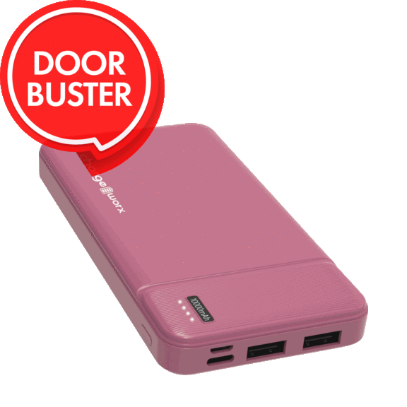 Chargeworx Dual USB Slim 10,000 mAh Power Bank