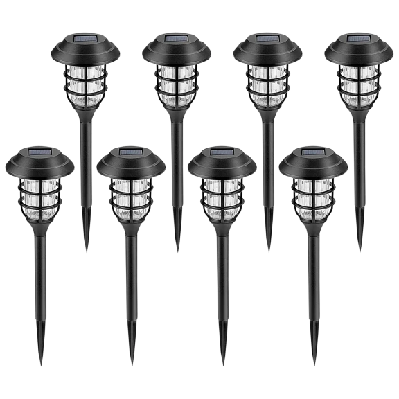 8-Pack: Solar Outdoor Landscape Lights