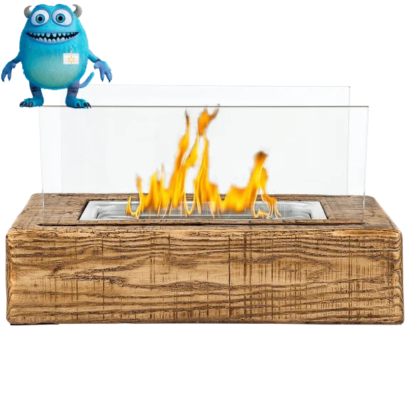 Home Zone Living Concrete Portable Table-Top Fire Bowl