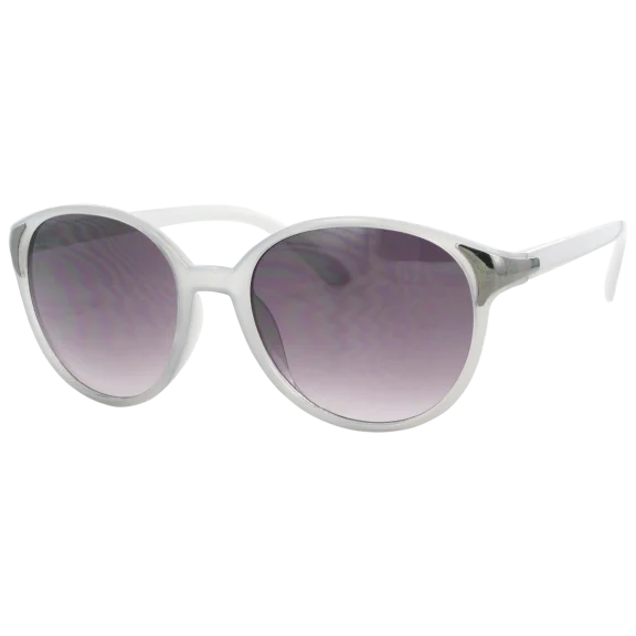 Jones New York Milky Gray Modified Round Frames With Gradient Smoke Lenses