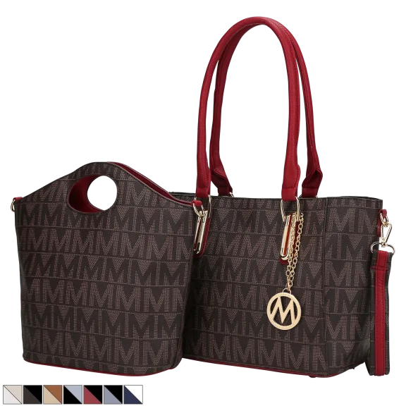 MKF Collection Casey M Signature 2-Piece Set Tote & Crossbody Bag
