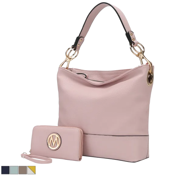 MKF Collection Magnolia Hobo Bag with Wallet by Mia K.