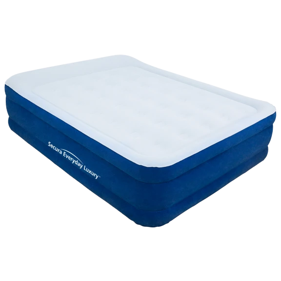 Secura Luxury Queen Puncture Resistant Air Mattress with Built-in Pump