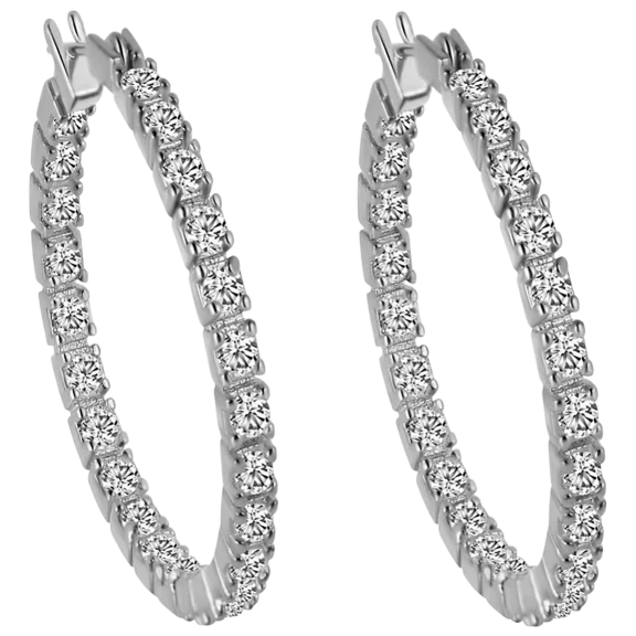 Hollywood Sensation Aurora Crystal Hoop Earrings