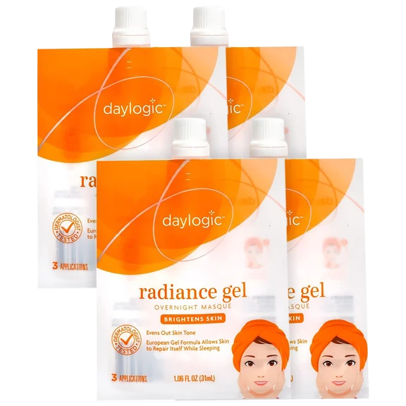 4-Pack: Day Logic Radiance Overnight Gel Masque