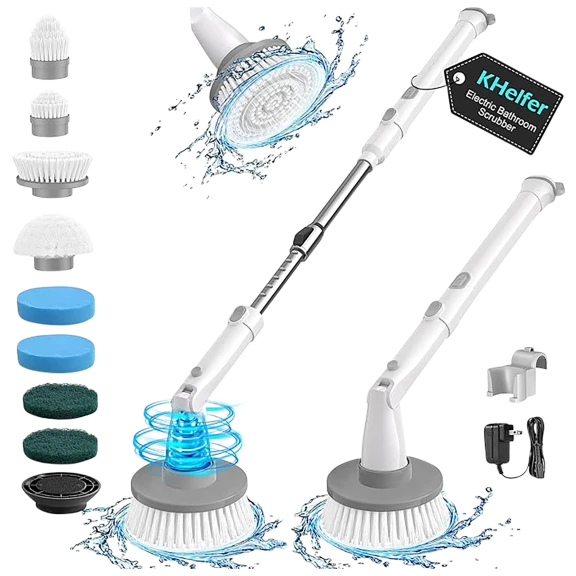 KHelfer Cordless Electric Spin Scrubber