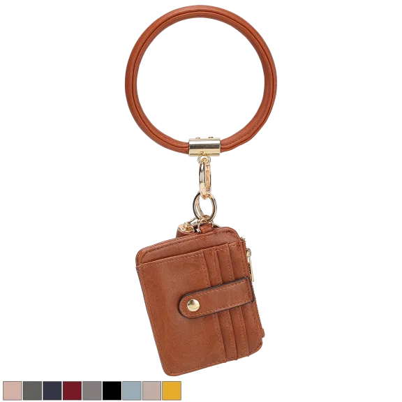 MKF Collection Jordyn Bracelet Keychain with Credit Card Holder
