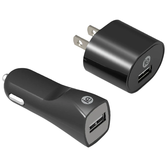 iEssentials 1-Amp Car + Wall Charging Set