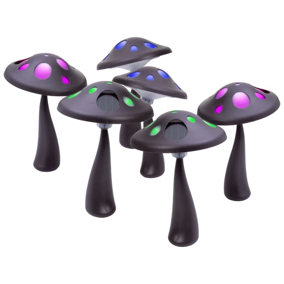 6-Pack: Solasa Solar Mushroom Lights