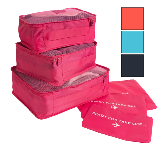 Glossmetics 6 Piece Luggage Packing Cubes
