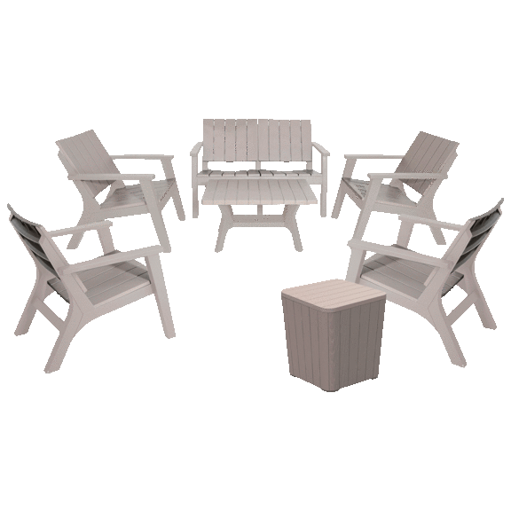 Dukap ENZO 7 Piece Patio Sofa Seating Set
