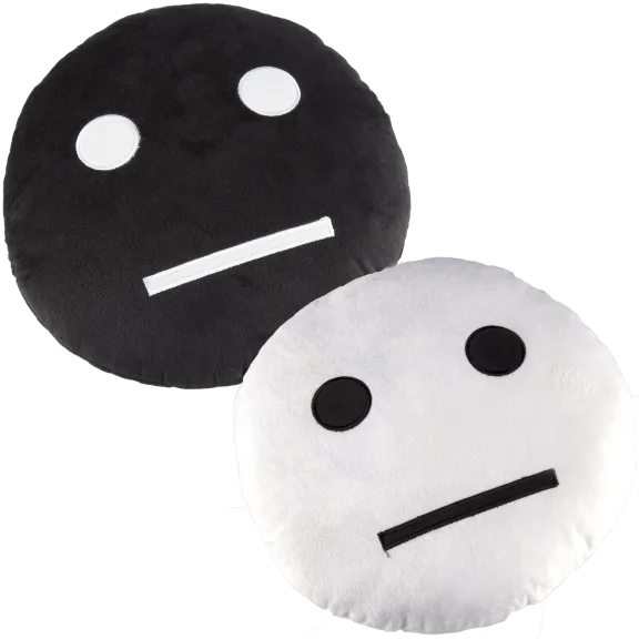 2-Pack: Meh Face Pillows