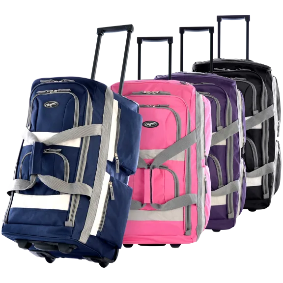 Olympia USA 8-Pocket 22" Rolling Duffel Bag