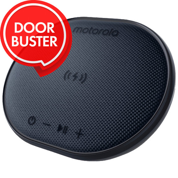 Motorola Bluetooth Speaker with Wireless Charging Pad