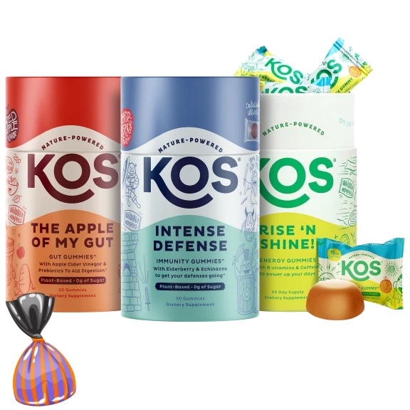6-Pack: KOS Energy, Immunity & Gut Health Gummies