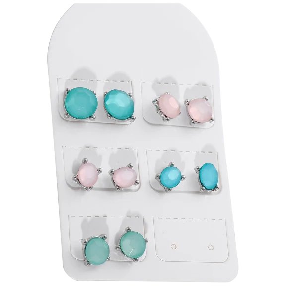 Golden NYC Jewelry 5-Piece Oceanic Light Toned Earrings Set