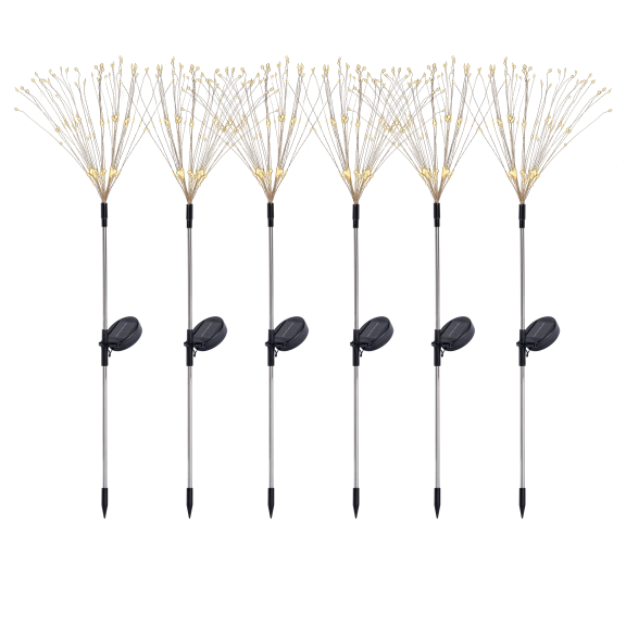 6-Pack: Touch of Eco Twinkle Firework Stake Lights