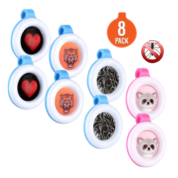 8-Pack: Clip On Mosquito, Bug & Insect Repellent