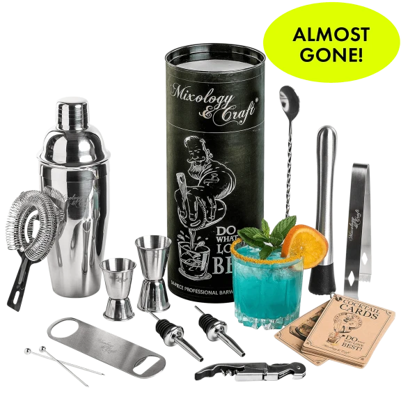 Mixology & Craft 14-Piece Bartender Kit
