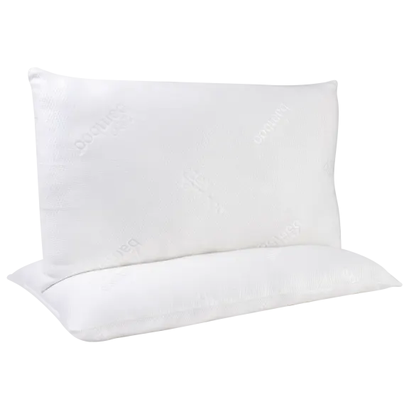 2-Pack: Zen Bamboo Plush Gel Fiber Pillows