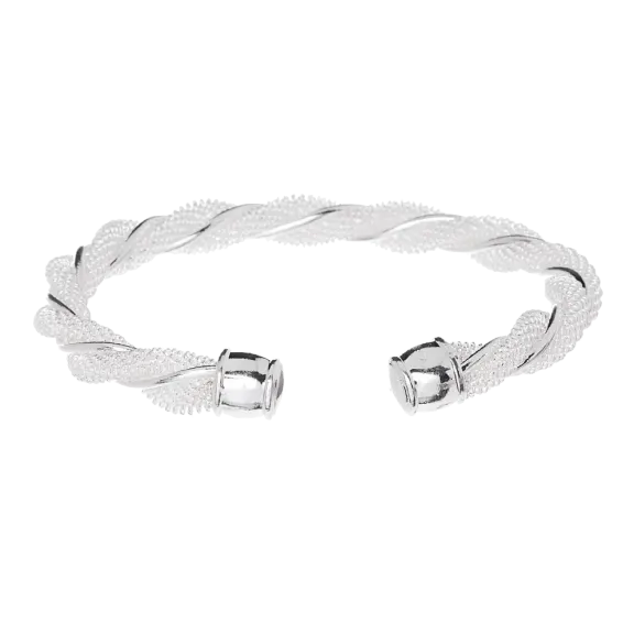 Hollywood Sensation Nevaeh .925 Sterling Silver Plated Wrap Bracelet
