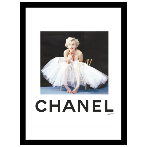 Fairchild Paris Chanel Marilyn Monroe - 14" x 18" Framed Print