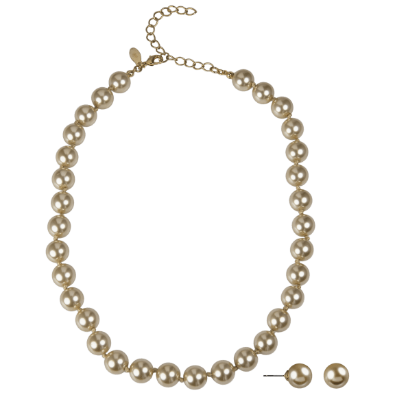 Kenneth Jay Lane Timeless Simulated Pearl Necklace and Earring Sets