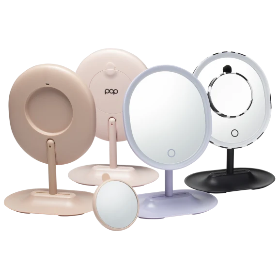 Pop Sonic Rechargeable LED Magnifying Makeup Mirror