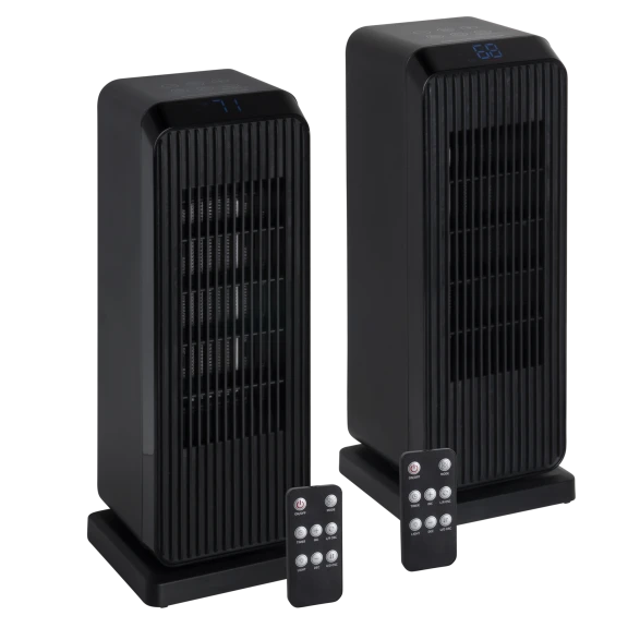 2-Pack: Hakof 16" Electric Oscillating PTC Ceramic Indoor Heater