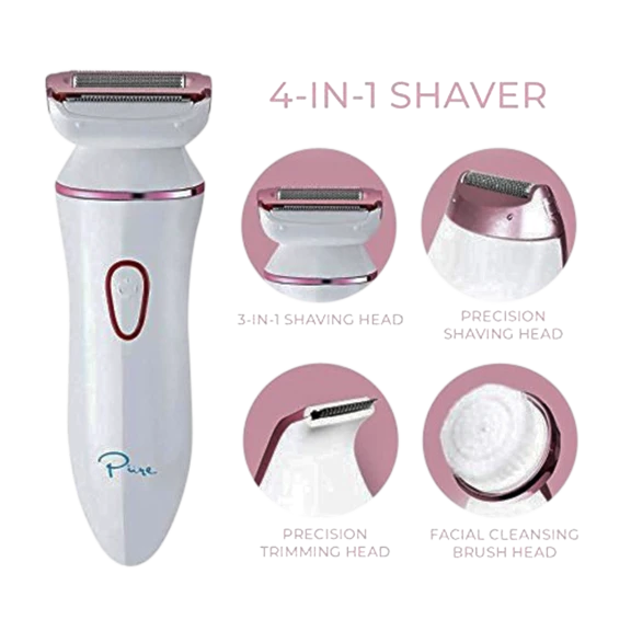 Pure Daily Care 4-in-1 Wet & Dry Electric Shaving and Facial Cleansing Set