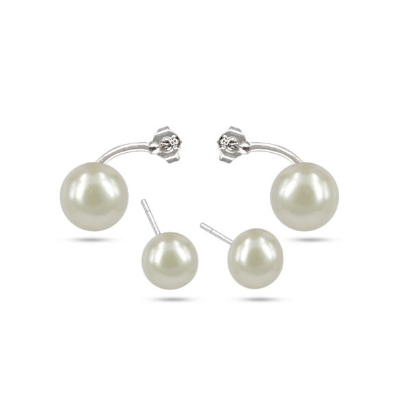 PALLISER LAGOON COLLECTION Double Stud Pearl Earrings
