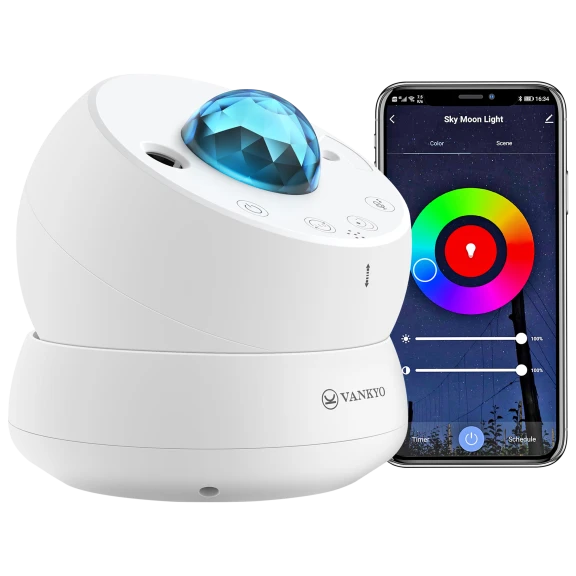 VANKYO Galaxy Star Smart Night Light Projector w/ App & Voice Control