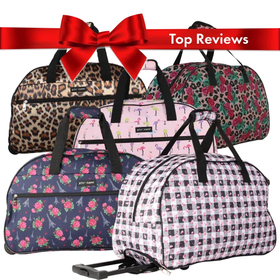 Betsey Johnson Designer Lightweight Carry On 22 Inch Duffel Bag