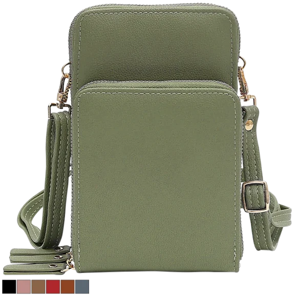 Malibu Skye Brianna Triple Zipper Crossbody