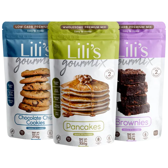 3-Pack: Lili's Gourmix Keto-Friendly Baking Mixes