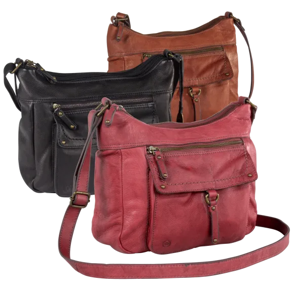 Børn Briarwood Hobo Genuine Leather Crossbody Handbag