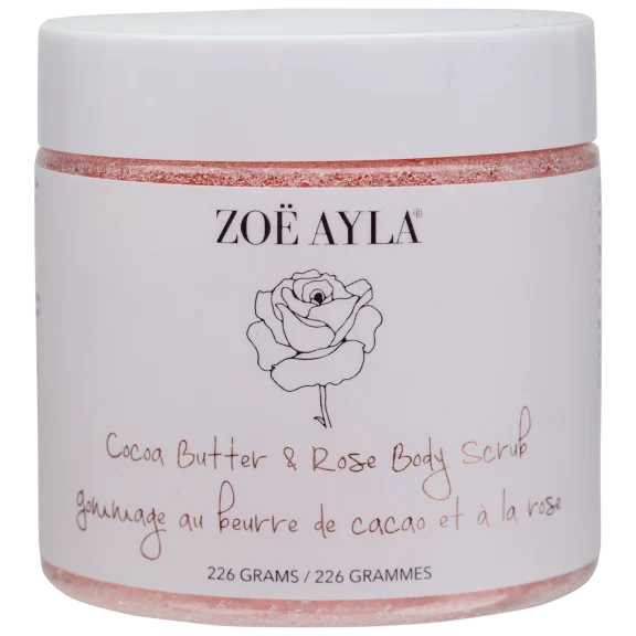 Zoe Ayla Cocoa Butter & Rose Body Scrub