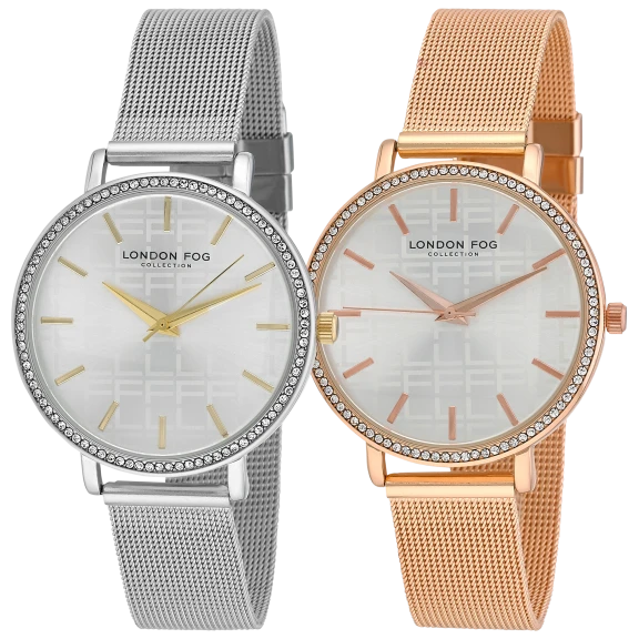 London Fog Women's Buckingham Mesh Strap Watch