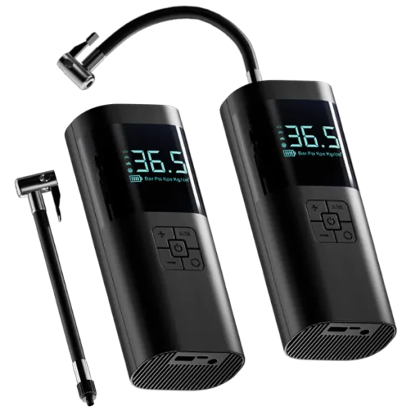2-Pack: STATIK TireHero Car Tire Inflator Portable Air Compressor