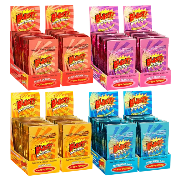 144 Pieces of Blast! Caffeinated Power Gum