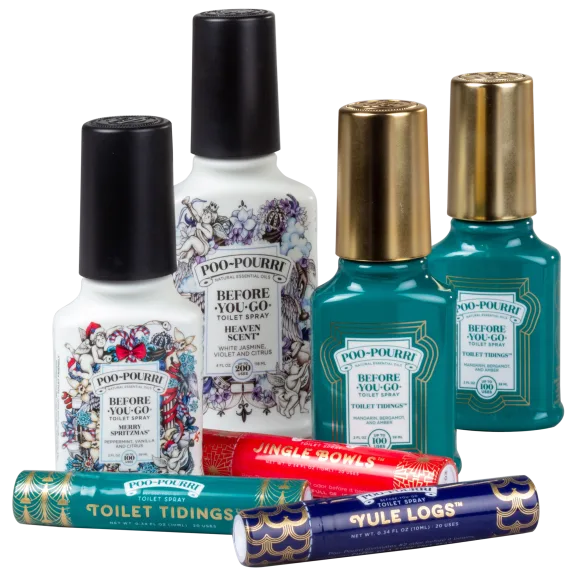 7-Pack: Poo-Pourri Holiday Home & Away Set