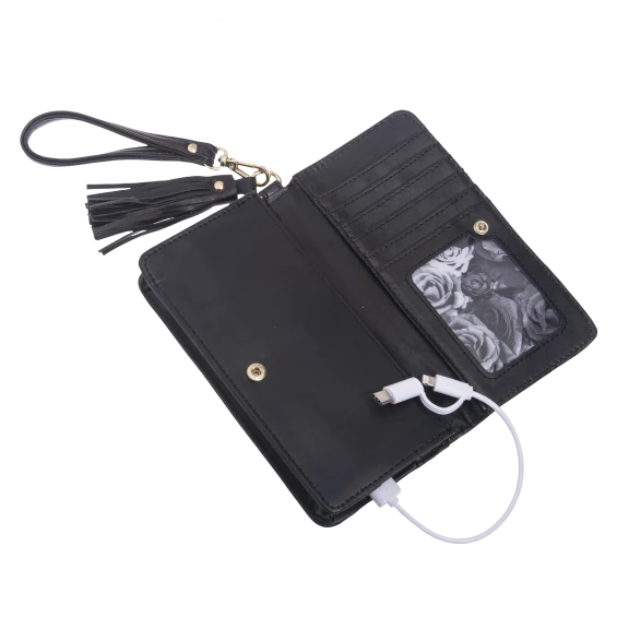 Adrienne Vittadini Charging Wallet with Tassel