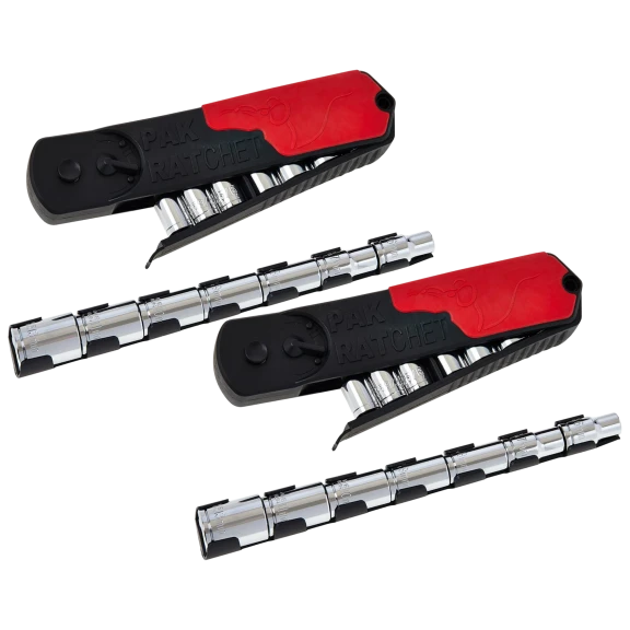 2-Pack: PakRatchet Self Storing Ratchet Wrench