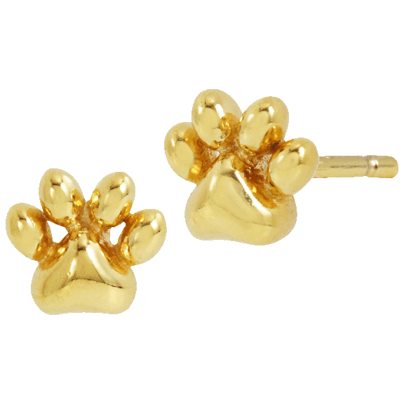 Savvy Cie Micro Heart Earrings in 18K Rose Gold or Yellow Gold