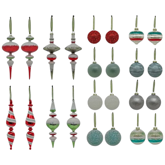 The 24-Piece Vintage-Inspired Ornament Collection