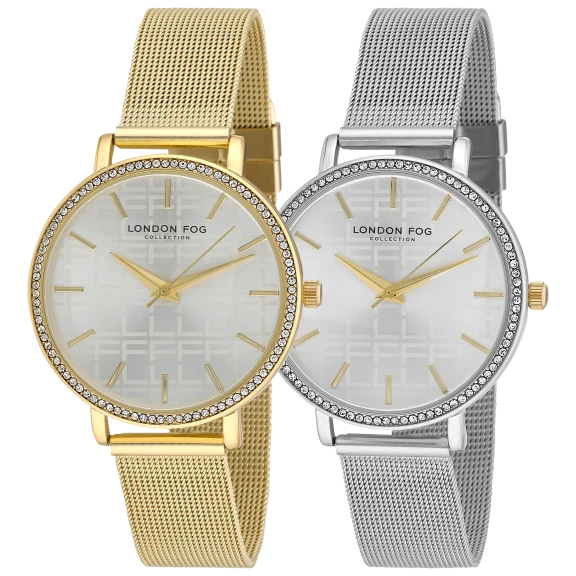 London Fog Women's Buckingham Mesh Strap Watch