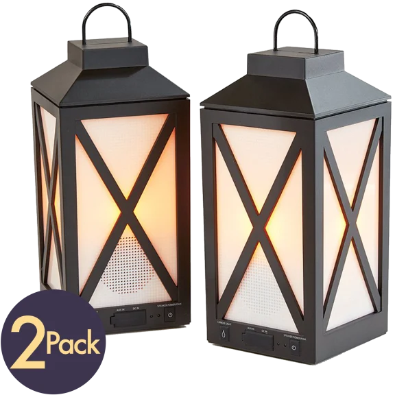 Acoustic Research Heartland LED Lantern Wireless Speaker Set (2-Speakers)